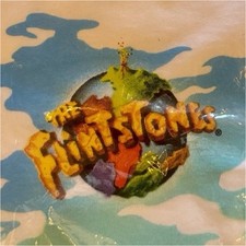 Hanes Heavyweight 50/50 The Flintstones Graphic Print T-Shirt White XL picture