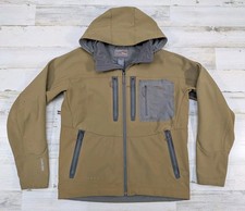 Sitka Jacket Mens Large Tan Fleece Lined Windstopper Full Zip picture