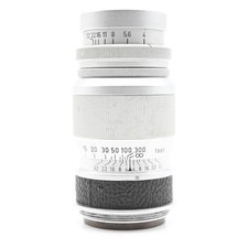 Leica 9cm (90mm) f4 Elmar M39 LTM Lens Chrome/Leather #590 picture