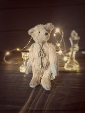 Classic Artist OOAK Tiny Teddy Bear Handmade Mohair Miniature Collectible Gift picture