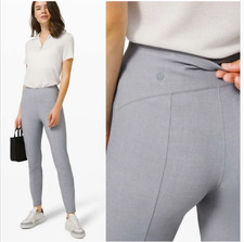 NWT Lululemon Here To There HR Pants 7/8 Wrinkle Free Stretch Grey Womens 6 $128 picture