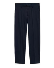 Express Men’s Slim Dark Navy Cotton-Blend Suit Pants W32 L32 Stretch Dress Pant picture