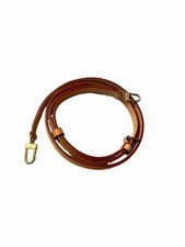 Louis Vuitton Vachetta Leather Bag Strap Beige w/ Gold Hardware Buckle AUTHENTIC picture