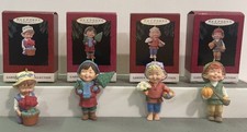 New NOS Hallmark Keepsake Garden Elves Christmas Ornament Lot - Set Of 4 picture