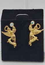 Vintage Avon Angel Pierced Earrings New in Box Surgical Steel Posts picture