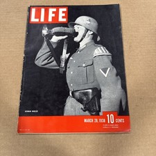 LIFE Magazine from March 28, 1938 German Bugler WWII picture