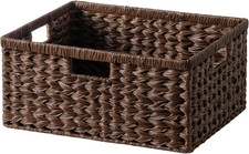 Large Wicker Basket, Decorative Woven Basket for Storage, Waterproof Storage Bas picture