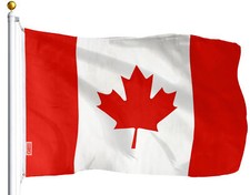 Canadian Flag 3 x 5 ft Polyester Canada Maple Leaf Banner Indoor Outdoor Grommet picture