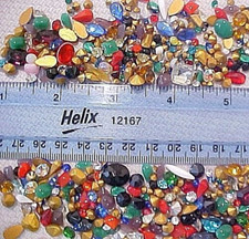 315 HUGE LOT VTG LOOSE GLASS RHINESTONES JEWELRY REPAIR UNUSED CRAFT FINDINGS M picture
