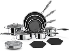 14-Piece Nonstick Hybrid Hex Cookware Set - Induction & Oven Safe, PFOA Free picture