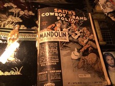 RARE.   VINTAGE Smiths Cowboy Folio Sheet Music  Solo Acc  Guitar. 1935 picture