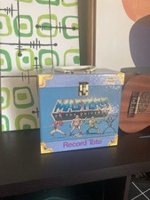 1984 Vintage He Man Record Tote Masters of the Universe 45 Case HTF MOTU Box Vtg picture