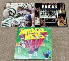 Vintage NY Sports Champs LP Lot 1969 Mets Jets 1970 Knicks Fleetwood Records picture