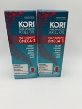 2 Boxes Kori Pure Antarctic Krill Oil Omega-3 400MG 90 Softgels Each Exp 5/27 picture