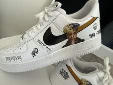 Nike “ Air Force 1 Low “ Custom XXXTENTACION White Black Gold Lace-Up picture