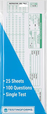 Testing Forms 882-E Scantron Compatible TEST-100E (25 Sheet Pack) picture