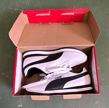 PUMA Men's Low Top Lace Up Athletic Sneakers White/Black SoftFoam+ Rubber picture