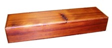 Large Cedar Fan Box / Feather Box 20 x 10 x 3 with Latch & Lining Options picture