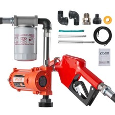 Uimoso 12V DC Fuel Transfer Pump, 10 GPM for Diesel, Gasoline, with Auto Nozzle picture