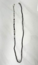 Chanel Detachable 33 Inch Black Silver Chain for Sunglasses Eyeglasses picture