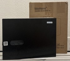WeHere 16 Key Lock Box Wall Mount Combination Safe Black/White w/Tags picture