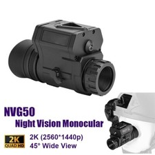 NVG50 Night Vision Monocular Goggles 2K 45° Wide View Infrared 940nm WiFi IPX7 picture