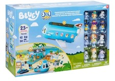 Bluey Adventures 3-in-1 Transforming Plane Mega Playset 42 Play Pieces New picture