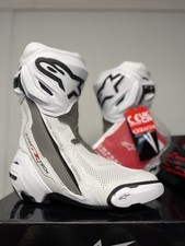 Alpinestars Supertech R Vented Boots 40, 41, 42, 43, 44, 45 White/Gray/Black picture