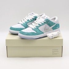FD2562-400 APRIL SKATEBOARDS Nike SB Dunk Low Pro QS Turbo Green Silver (Men's) picture