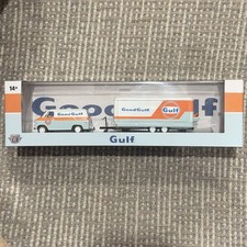 M2 Machines Gulf Oil 1971 Chevrolet Van G10 & 1985 Camaro IROC-Z Hauler Set picture
