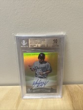 2014 POP 4 JOSE ABREU ROOKIE RC AUTO /50 GOLD REFRACTOR PLATINUM BGS 10 picture