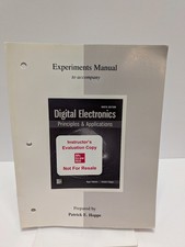 Digital Electronics Principles & Applications 9th ed Manual Only PB Hoppe PB VG picture