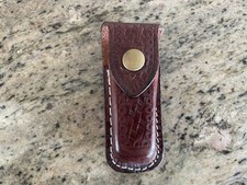 Vintage ZERMATT Victorinox New Swiss Army Knife Leather Pouch  SWISS MADE 1980s picture