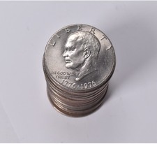 (20) 1776-1976-P AU/BU T2 Bicentennial Eisenhower Ike Dollar Roll Lot picture