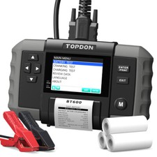 TOPDON BT600 12V/24V Heavy Truck Battery Charge System Tester Thermal Printer picture