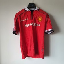 *Genuine RARE* 1998-00 Manchester United Umbro Home Shirt - Size L picture