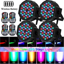 UKING Rechargeable Par Can Lights Wireless 36LED Battery Powered DJ Halloween picture