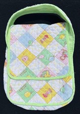 Vintage 1983 Cabbage Patch Kids Quilted Carrying Case Bag Pastel Balloon Print picture