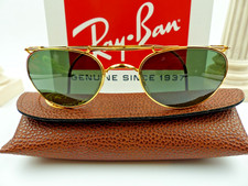 Ray-Ban Bausch & Lomb W1536 Deco Metal Oval Sunglasses G-15 XLT NOS Case Only picture