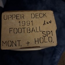 1991 Upper Deck Football SP1 Mont and HOLO box set picture