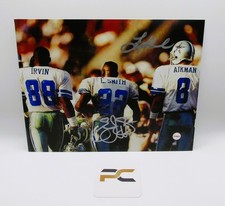 Troy Aikman And Emmitt Smith Signed 8x10 Photo With COA (PC485019) (Cowboys)BENT picture