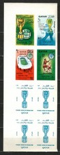 Qatar 1966 World Cup MNH imperforated set of 8, Imperforated set original with o picture