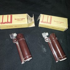 Two Antique Dunhill Made in USA Military WWII Service Lighter w/ Original Boxes picture
