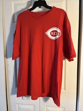 Cincinnati Reds Joe Morgan Majestic Shirt Red 2XL EUC Cooperstown MLB Tee 8 picture