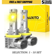2-20X H11/H8/H9LED Headlight Bulb Hi Low Beam 3000K AUXITO Yellow Lamp Canbus M6 picture