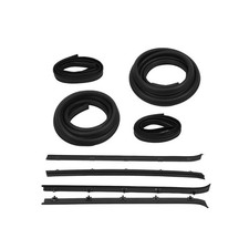 Front Door Window Run Sweep Felts Weatherstrip Seals Kit Set for Chevy GMC US picture