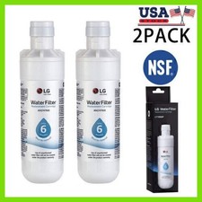 2 Pack LG LT1000P Refresh Refrigerator Ice Water Filter ADQ747935 GF-D706BSL USA picture