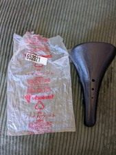 NOS GT Viscount 2169 Bmx Seat Vintage 80s Black With Seat Clamp Hardware  picture