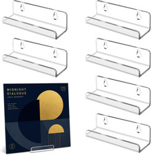 6 Pack Acrylic Vinyl Record Shelf Wall Mount 4
