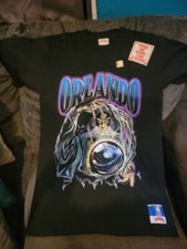 Nutmeg Orlando Magic Wizard Double Sided T Shirt Men Size M NBA 1993 RARE  picture